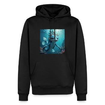Fisuralica - Männer Premium Bio Hoodie - Schwarz - Vorne - Nico (187cm)