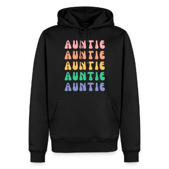 TANTCHEN - Männer Premium Bio Hoodie - Schwarz - Vorne - Nico (187cm)