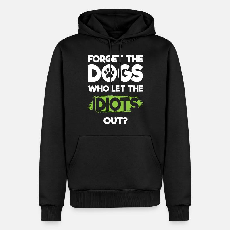Idiot Travail Mauvaise Provocation - Sweat à capuche Premium bio Homme - noir