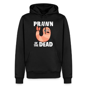 Crevette des morts - Sweat à capuche Premium bio Homme - noir - Devant - Nico (187cm)