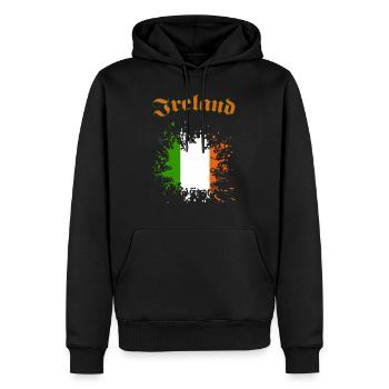 Ireland Irland - Männer Premium Bio Hoodie - Schwarz - Vorne - Nico (187cm)