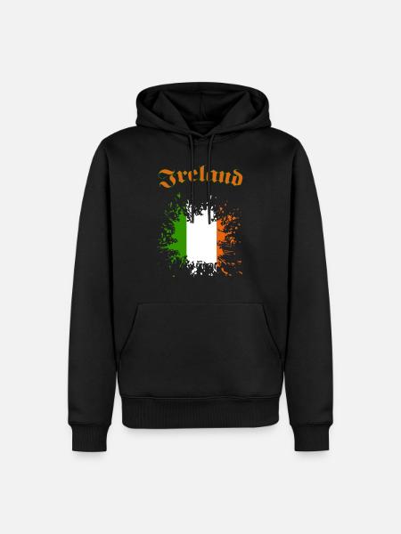Ireland Irland - Männer Premium Bio Hoodie - Schwarz