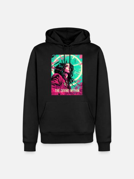 Awake The Divine Within - Men’s Premium Organic Hoodie - black
