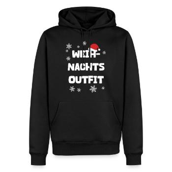 Weihnachtsoutfit Weihnachten - Männer Premium Bio Hoodie - Schwarz - Vorne - Nico (187cm)