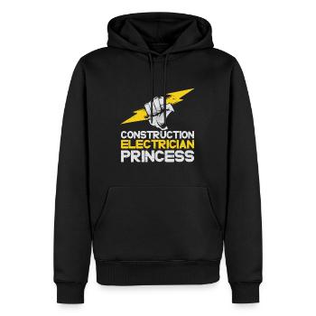 Electrician Electrical Engineer Electronics Technician - Men’s Premium Organic Hoodie - black - Front - Nico (187cm)