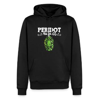 Pierres précieuses - Sweat à capuche Premium bio Homme - noir - Devant - Nico (187cm)