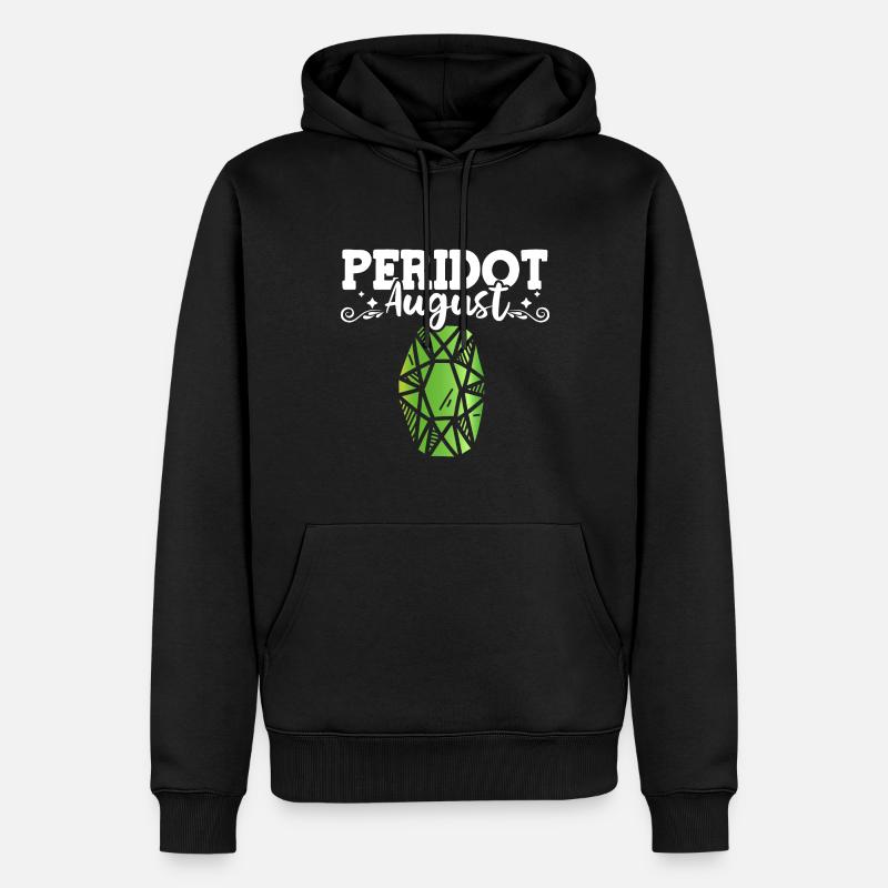 Edelsteine - Männer Premium Bio Hoodie - Schwarz