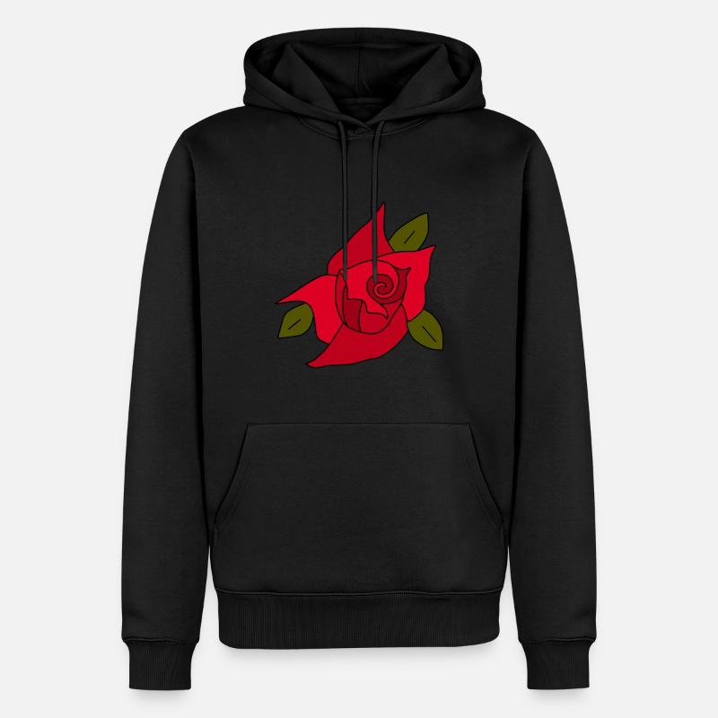Saint-Valentin, Saint-Valentin, Saint-Valentin - Sweat à capuche Premium bio Homme - noir