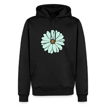 Cadeau pour la fête des mères : Idée de cadeau pour la fête des mères - Sweat à capuche Premium bio Homme - noir - Devant - Nico (187cm)