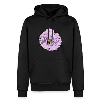 Blume pastell Blume Blumen pastell Blumen flieder - Männer Premium Bio Hoodie - Schwarz - Vorne - Nico (187cm)