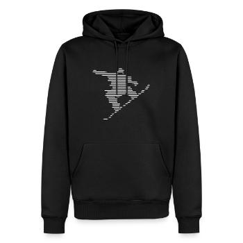 Snowboarding - (4) - Men’s Premium Organic Hoodie - black - Front - Nico (187cm)