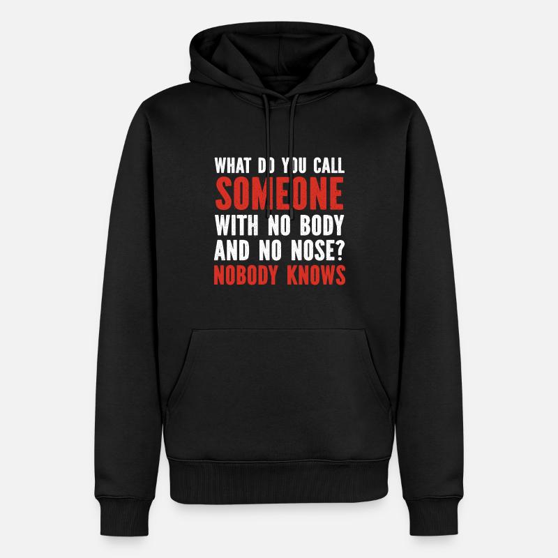 Père blagues Papa Blagues - Sweat à capuche Premium bio Homme - noir
