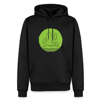 Kaktus saftig Kaktusspezialist - Männer Premium Bio Hoodie - Schwarz - Vorne - Nico (187cm)