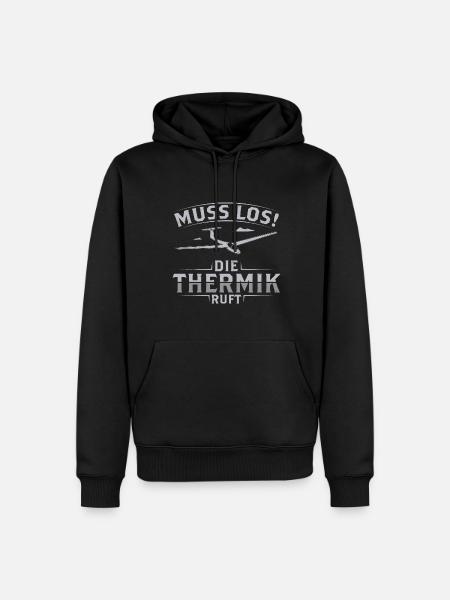 Thermik - Männer Premium Bio Hoodie - Schwarz