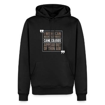 Cane Corso Chien - Sweat à capuche Premium bio Homme - noir - Devant - Nico (187cm)