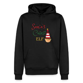 Weihnachtself - Männer Premium Bio Hoodie - Schwarz - Vorne - Nico (187cm)