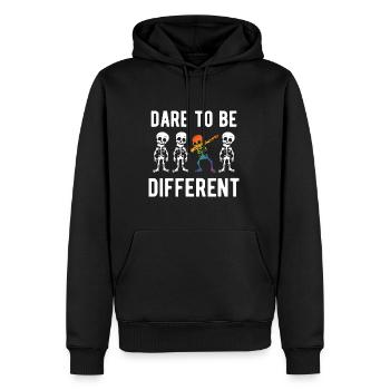 Gay Pride Schwul Lesbisch LGBT LGBTQ Geschenk - Männer Premium Bio Hoodie - Schwarz - Vorne - Nico (187cm)