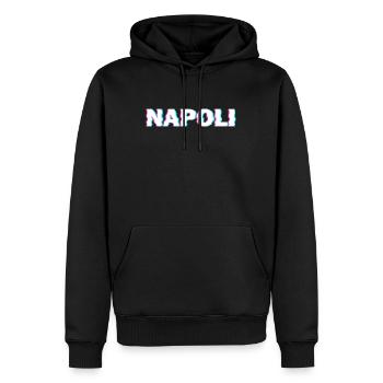 Napoli Naples Italie Italia - Sweat à capuche Premium bio Homme - noir - Devant - Nico (187cm)