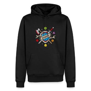 Barbarian RPG - Sweat à capuche Premium bio Homme - noir - Devant - Nico (187cm)