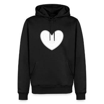 Cadeau de la Saint-Valentin La Saint-Valentin - Sweat à capuche Premium bio Homme - noir - Devant - Nico (187cm)