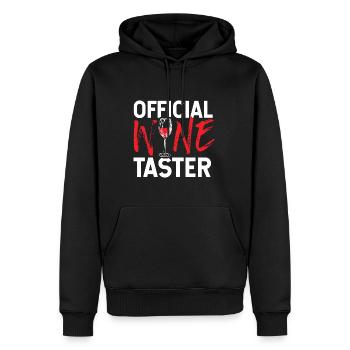 Weinliebhaber Offizielle Weinprobe Geburtstag Geschenkidee - Männer Premium Bio Hoodie - Schwarz - Vorne - Nico (187cm)