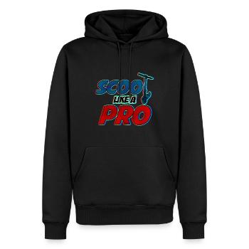Scoot comme un Pro! Cadeau cool pour les scooters cascadeurs - Sweat à capuche Premium bio Homme - noir - Devant - Nico (187cm)