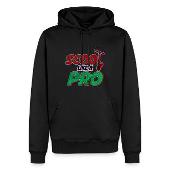 Scoot comme un Pro! Cadeau cool pour les scooters cascadeurs - Sweat à capuche Premium bio Homme - noir - Devant - Nico (187cm)