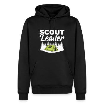 Scout Leader Scouter - Männer Premium Bio Hoodie - Schwarz - Vorne - Nico (187cm)