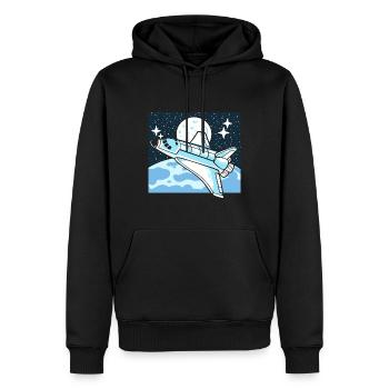 Space Shuttle Ingenieur für Luft-und Raumfahrt - Männer Premium Bio Hoodie - Schwarz - Vorne - Nico (187cm)