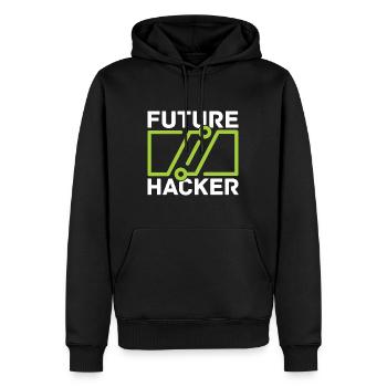 Programmierer Coder Software Entwickler - Männer Premium Bio Hoodie - Schwarz - Vorne - Nico (187cm)