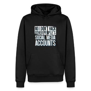 Programmierer Coder Software Entwickler - Männer Premium Bio Hoodie - Schwarz - Vorne - Nico (187cm)
