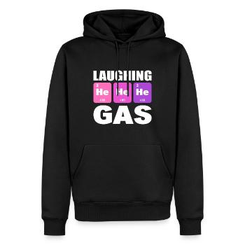 He He He Laughing Gas Lustiger Physiker - Männer Premium Bio Hoodie - Schwarz - Vorne - Nico (187cm)