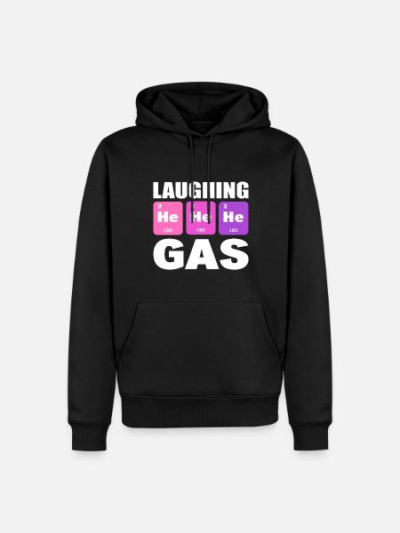 He He He Laughing Gas Lustiger Physiker - Herre Premium økologisk hoodie - sort
