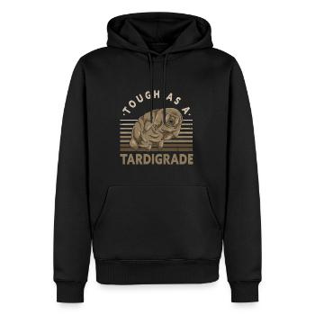 Tough As A Tardigrade Microbiologist - Men’s Premium Organic Hoodie - black - Front - Nico (187cm)