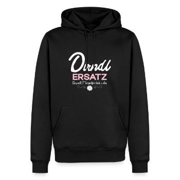 Damen Dirndl Ersatz Trachten Ersatz Bluse Kirmes - Männer Premium Bio Hoodie - Schwarz - Vorne - Nico (187cm)