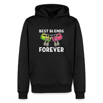 Best Blends Forever Kochen oder Koch - Männer Premium Bio Hoodie - Schwarz - Vorne - Nico (187cm)