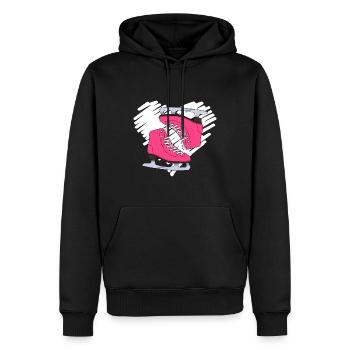 Ice Skates Professioneller Skater - Männer Premium Bio Hoodie - Schwarz - Vorne - Nico (187cm)