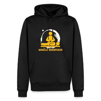 Muscle Whisperer Physiotherapist - Men’s Premium Organic Hoodie - black - Front - Nico (187cm)