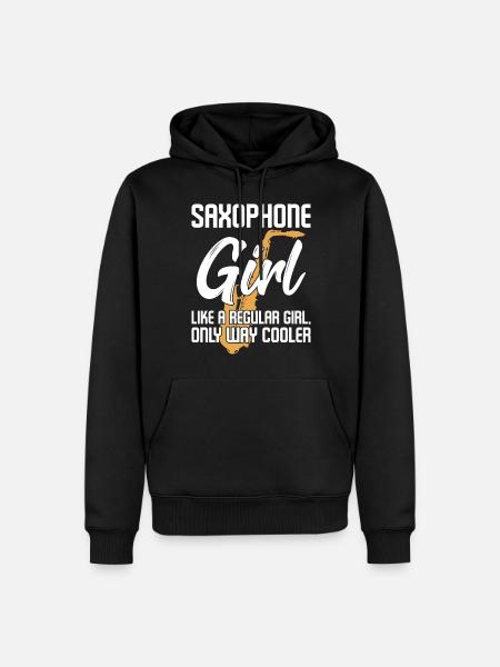 Saxophone funny saying - Men’s Premium Organic Hoodie - black