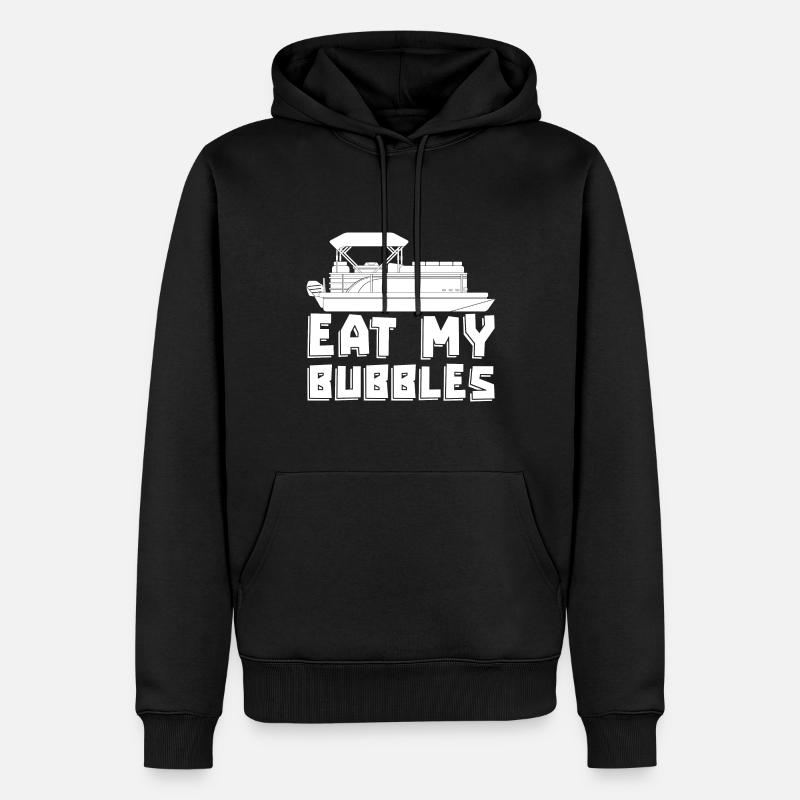 Bateau ponton - Sweat à capuche Premium bio Homme - noir