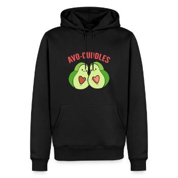 Avo-Cuddles Smoothie Mixer - Männer Premium Bio Hoodie - Schwarz - Vorne - Nico (187cm)