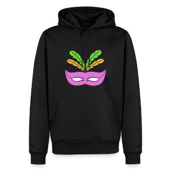 Mardi Gras Mask Mardi Gras Performer - Männer Premium Bio Hoodie - Schwarz - Vorne - Nico (187cm)