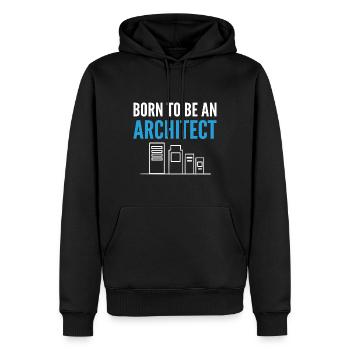 Lustiger Architekt Designer - Männer Premium Bio Hoodie - Schwarz - Vorne - Nico (187cm)