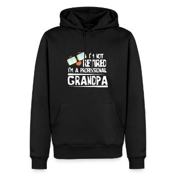 Pensioniertes berufliches Großvater-Ruhestandsgeschenk - Männer Premium Bio Hoodie - Schwarz - Vorne - Nico (187cm)