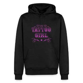 Tatouage Liebhbaber Encré Tatouage Artiste Cadeau - Sweat à capuche Premium bio Homme - noir - Devant - Nico (187cm)