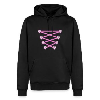 Damen Dirndl Ersatz Trachten Ersatz Bluse Kirmes - Männer Premium Bio Hoodie - Schwarz - Vorne - Nico (187cm)