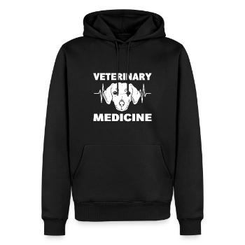 Veterinary Medicine Tierspezialist - Männer Premium Bio Hoodie - Schwarz - Vorne - Nico (187cm)