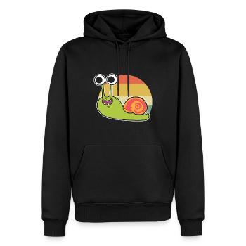 Lustige Schnecke Malakologe - Männer Premium Bio Hoodie - Schwarz - Vorne - Nico (187cm)