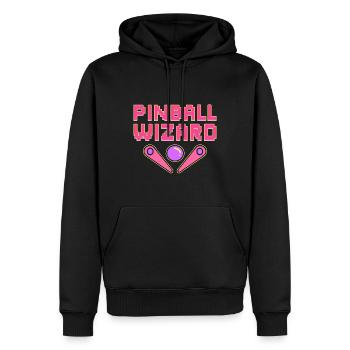 Pinball Wizard Flipper-Spieler - Männer Premium Bio Hoodie - Schwarz - Vorne - Nico (187cm)
