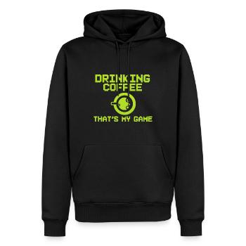 Kaffeeliebhaber Barmann - Männer Premium Bio Hoodie - Schwarz - Vorne - Nico (187cm)